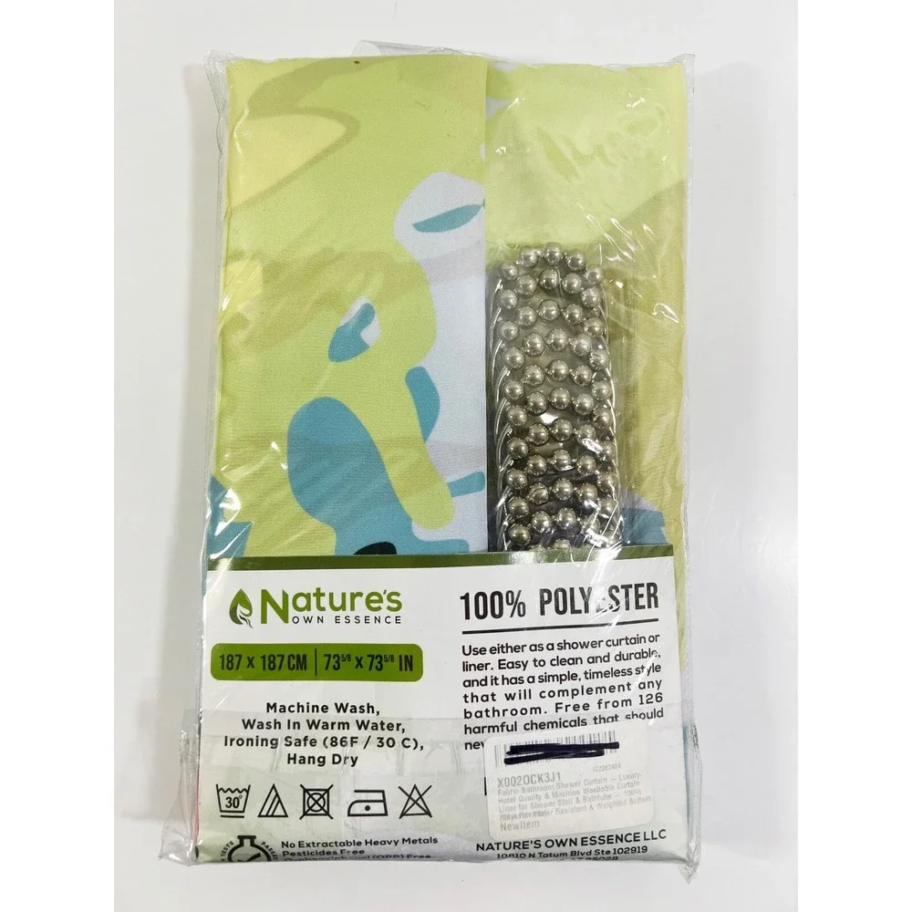 Nature's Own Essence Shower Curtain Liner 